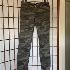 Express Stretch jeans camouflage skinny ankle